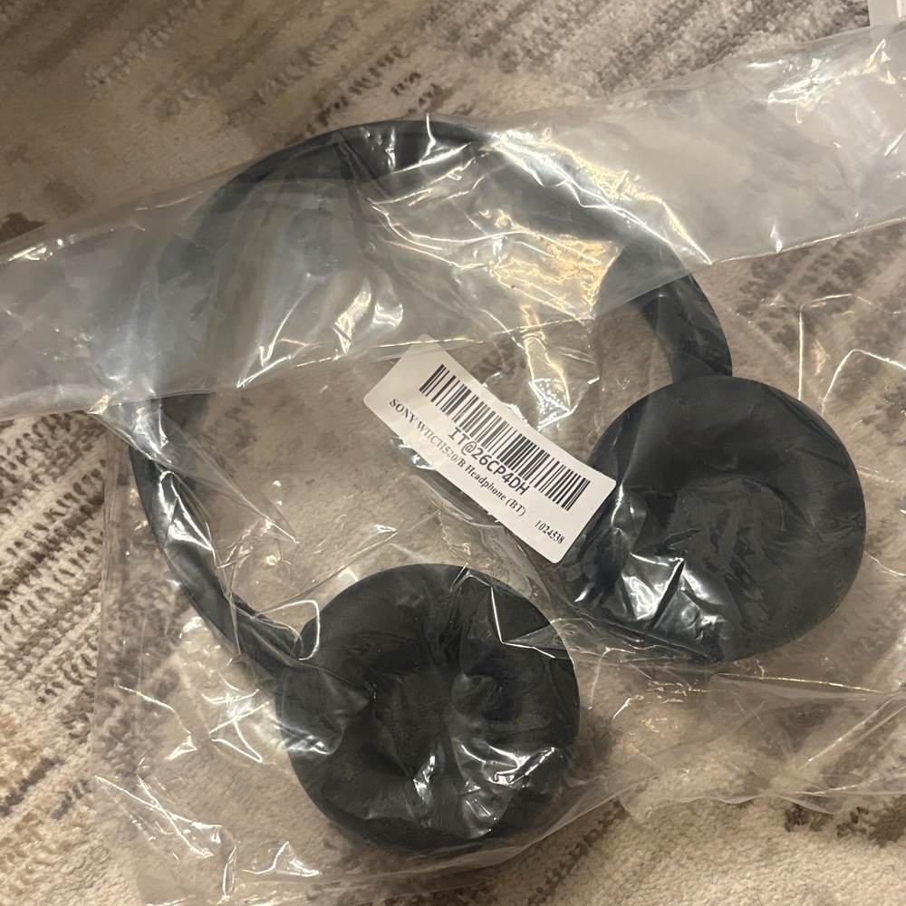 Black On-Ear Headphones - Lightweight Wired Headset